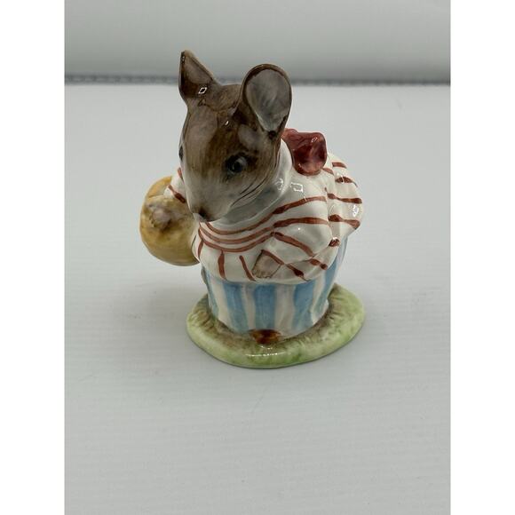 Vintage Beswick Beatrix Potter 1948 "Mrs Tittle Mouse" Porcelain Figurine RARE - Picture 2 of 10
